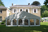 marquee linked to Salisbury Hall